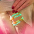 Regenbogen-Wrap | 925er Sterlingsilber | Armband aus klarem Glühwürmchenglas